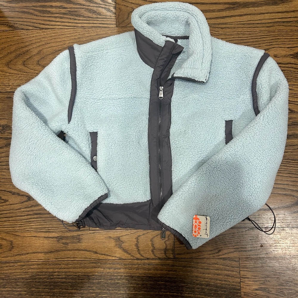 Free People blue and grey Fleece (BRAND NEW)